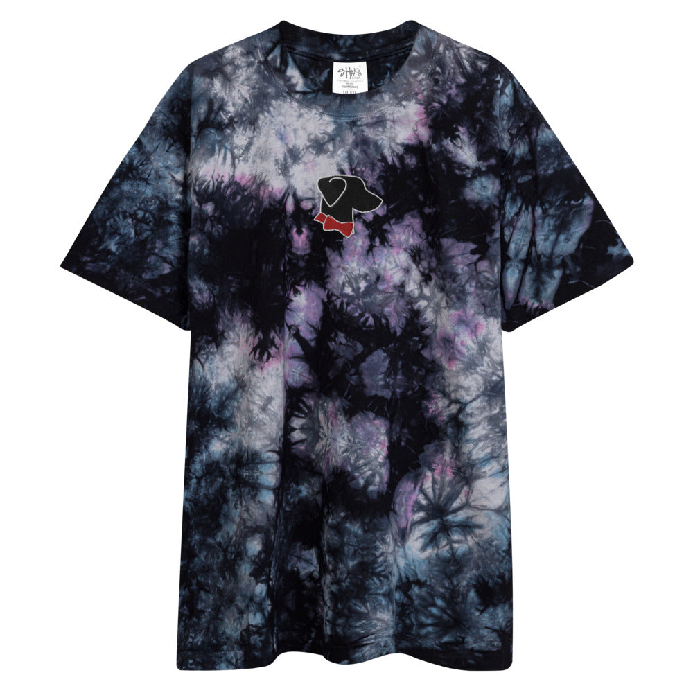 TYE DYE BIG HEAD EMBROIDERED - Oversized tie-dye t-shirt